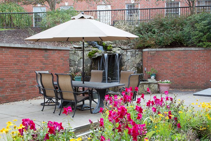 A patio at Arbors III