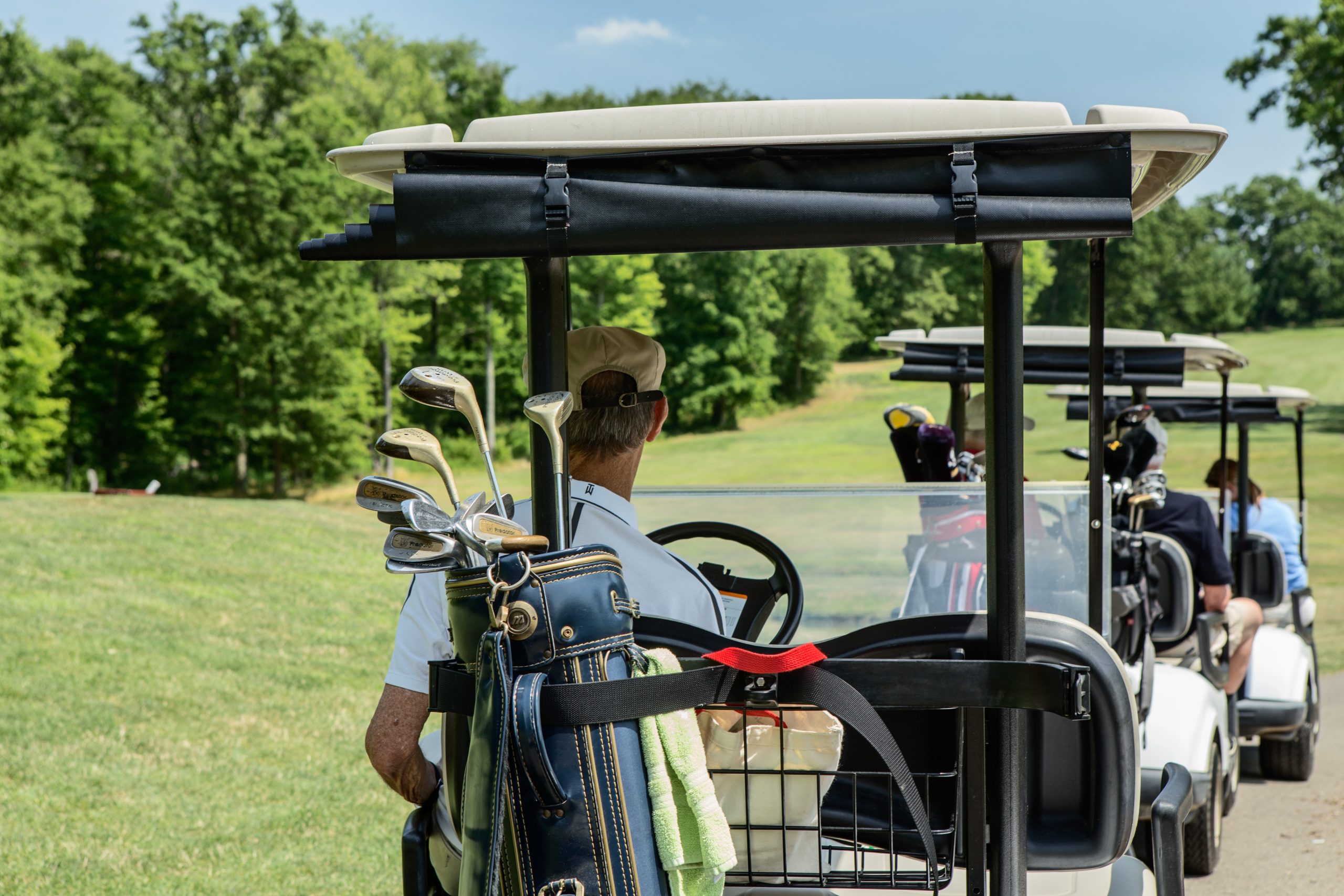 Golfers in Cart